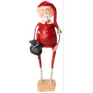 Vintage Lori Mitchell  Sleepytime Santa Figurine 7” Tall